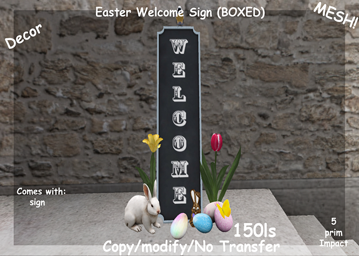 Easter Welcome Sign (BOXED)