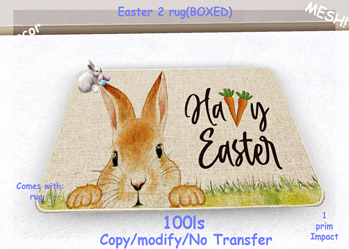 Easter 2 rug(BOXED)