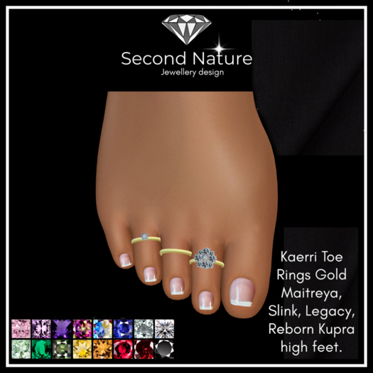 SNJ Kaerri Toe Rings Gold ADD!