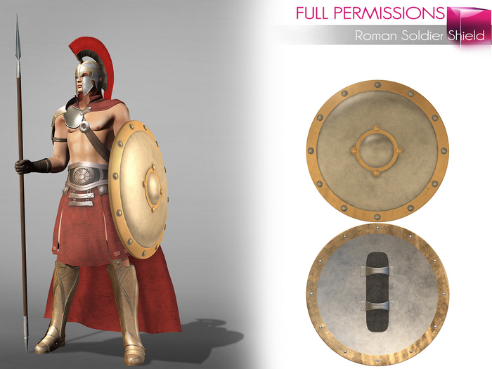 MI Full Perm Roman Soldier Shield None Rigged