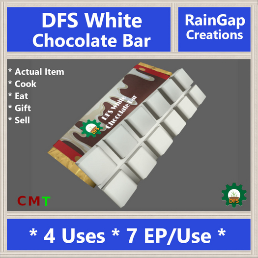 DFS White Chocolate Bar ACTUAL ITEM
