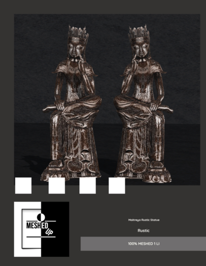 MeshedUp: Maitreya Rustic Statue Pack 