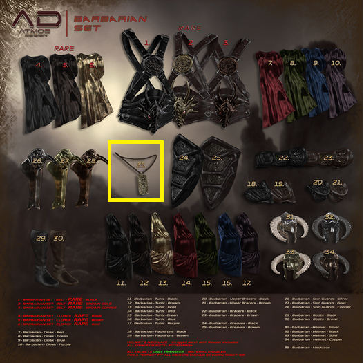 35 Barbarian NECKLACE [AD]
