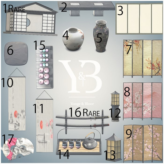 1. Y&B Cherry Tea House RARE