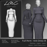 DEMO - LMC Mesh - Knit Dress IX - Long Bodycon Maitreya Legacy Kupra Reborn GenX