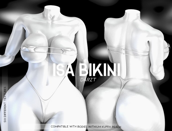 I DARZT l BIKINI ISA l WHITE l PEACH I INITHIUM