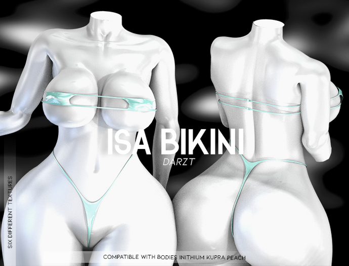 I DARZT l BIKINI ISA l GREEN l PEACH I INITHIUM