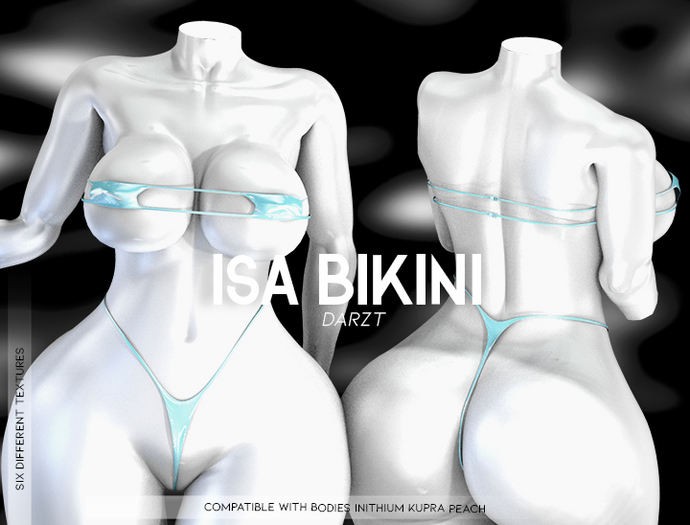 I DARZT l BIKINI ISA l BLUE l PEACH I INITHIUM