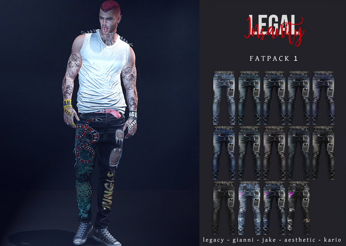 Legal Insanity - Lewis denims FATPACK 1