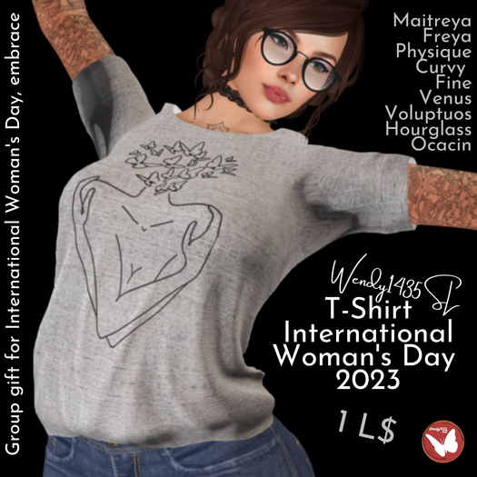 *:Wendy1435SL:* T-Shirt | International Woman's Day 2023 Embrace