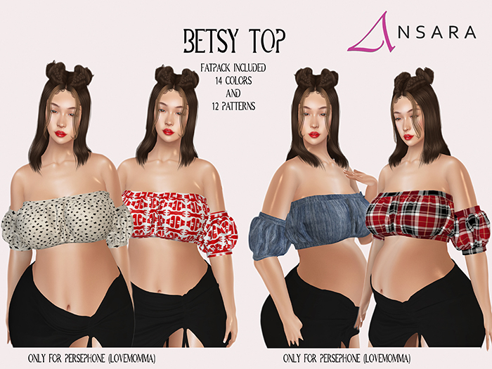 Ansara - Betsy Top - Lovemomma - FATPACK