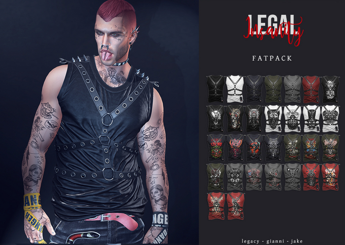 Legal Insanity - Raven shirts FATPACK