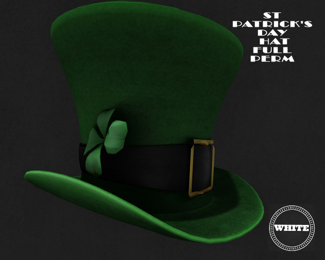 ::W::#045 St Patrick's Day Hat FULL PERM