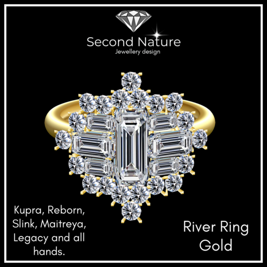 SNJ River Ring Gold Diamond ADD!!