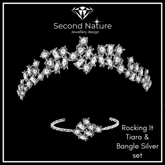 SNJ Rocking It Tiara & Bangle Silver ADD!