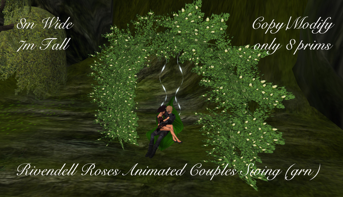 Rivendell Roses Animated Couples Swing (grn) 