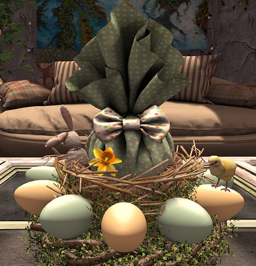 CJ Easter Wreath big green Egg 