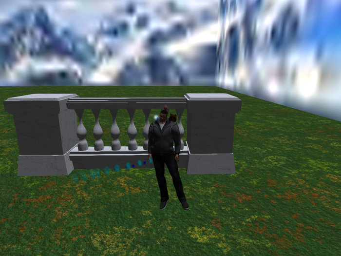 White Marble Wall Fence v3