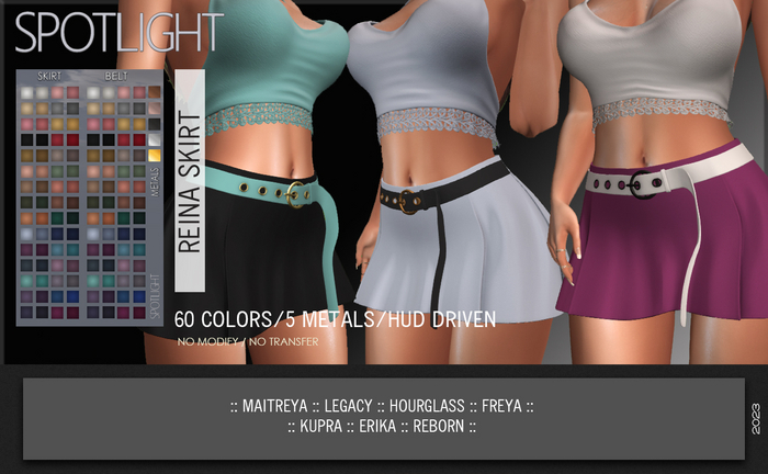 SPOTLIGHT - REINA SKIRT (DEMO Available In-World) 