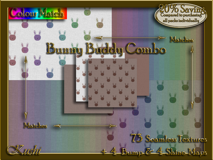 Bunny Buddy Combo Seamless Texture Bundle