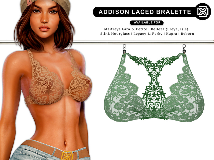 Addams - Addison - Laced Bralette #16