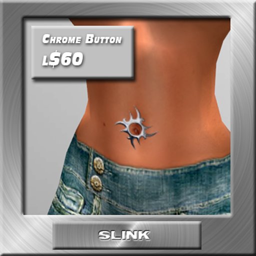 Chrome Button Tattoo