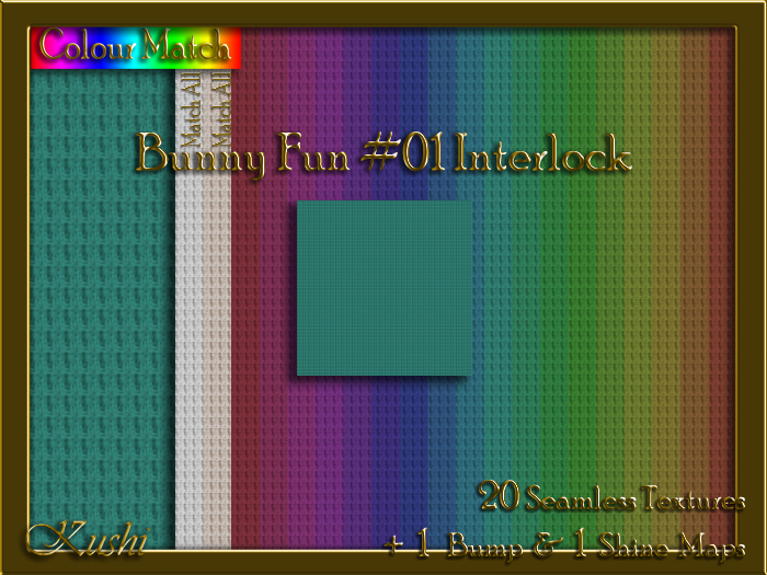 Second Life Marketplace - Bunny Fun #01 Interlock Solid Seamless ...