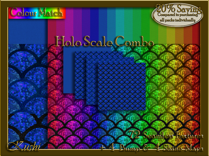 Holo Scale Combo Seamless Texture Bundle