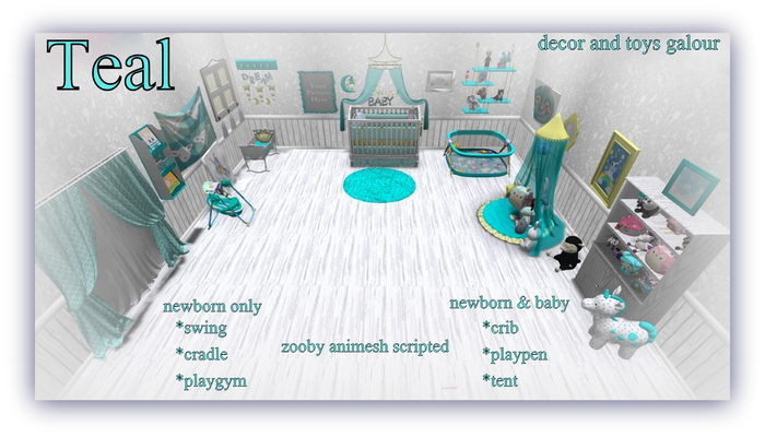 MERCI~ TEAL nursery