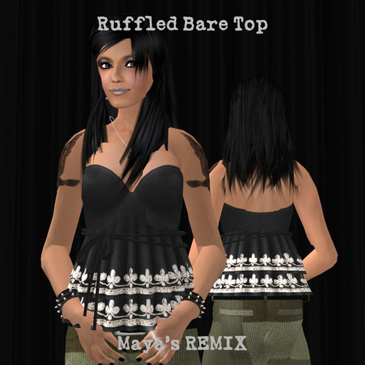 Maya's REMIX Ruffled Bare Top