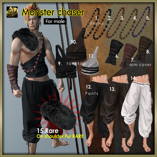 RARE Legacy (Gild) MonsterC _on Shoulder Fur RARE