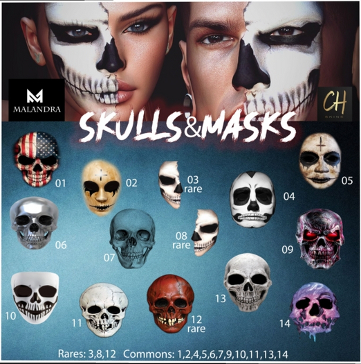 Malandra - Skulls&Masks - Full set