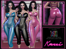 Karri , Shiny Liquid Satin Capri Length Romper,Jumpsuit ,70+ Colors, .Luna Chelsea