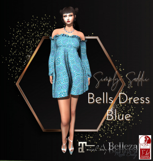 Simply Saddii-Bells Dress Blue