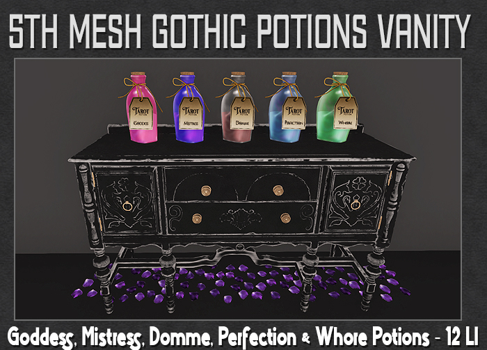 5TH~  Mesh Gothic Potions Vanity