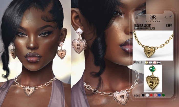 Revienne: The DuCoeur Locket Earrings [FATPACK]