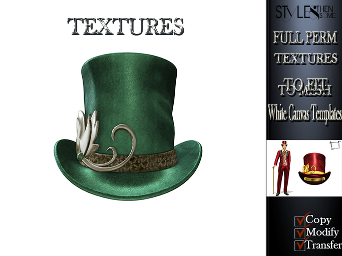 STYLE- Magician Hat  - Texture FULL PERM
