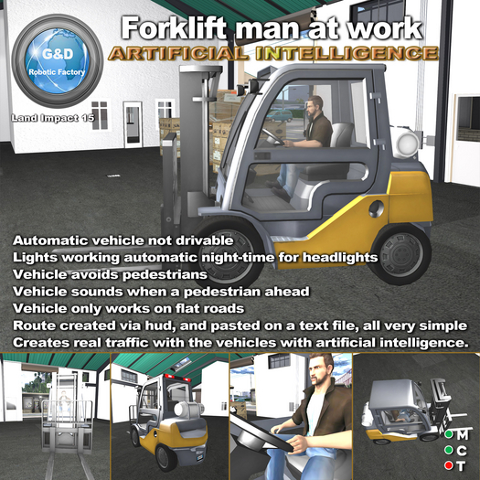 G&D ROBOTIC Forklift man at work A.I.