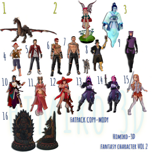 FATPACK-Himiko-3D-Fantasy Character VOL.2