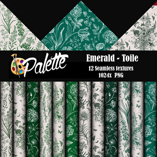 Palette - Emerald Toile