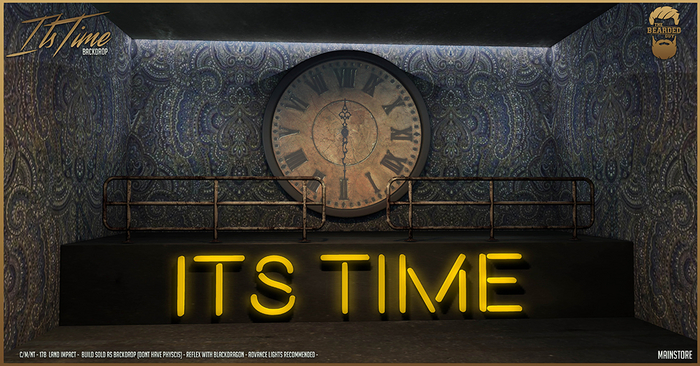 Its Time Backdrop - The Bearded Guy