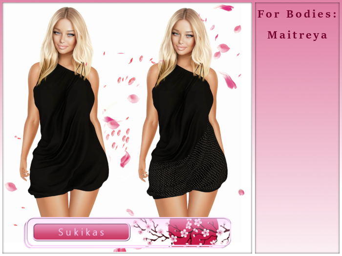 Dreya Drape Dress Black 