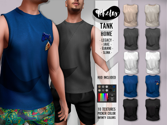 Male Tank Home // FATPACK by Tchelo's