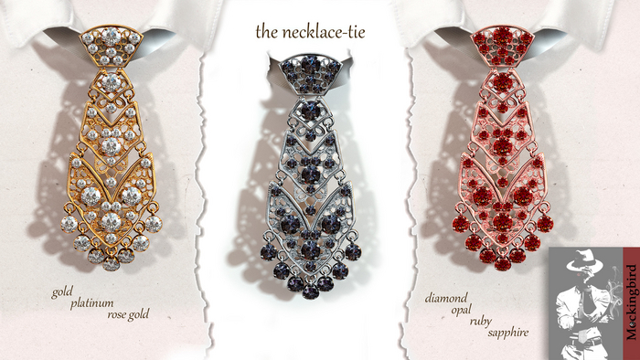 <MKB> Men's necklace-ties.  MEGAPACK.