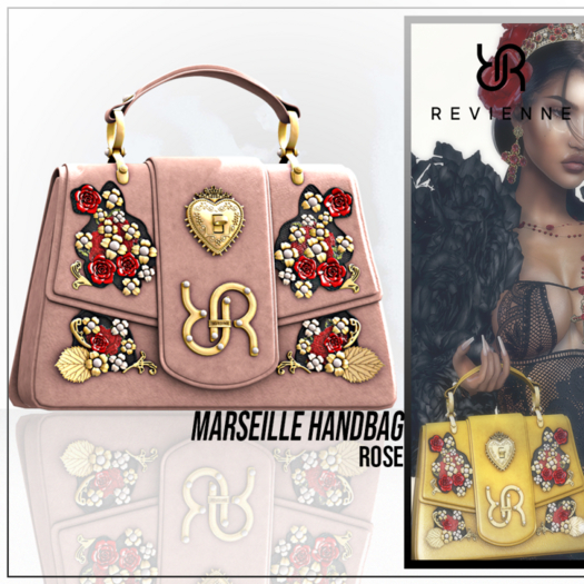 Revienne: The Marseille Handbag [ROSE]
