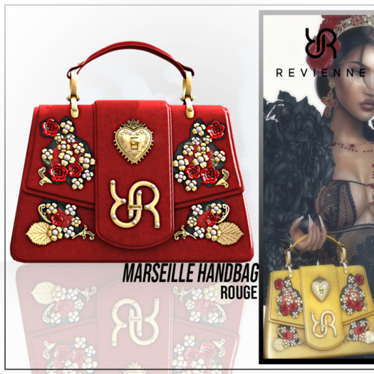 Revienne: The Marseille Handbag [ROUGE]
