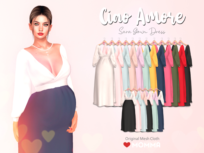 Ciao Amore! - Sara Gown Dress FATPACK