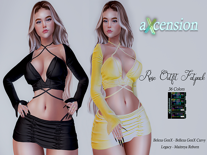 aX: Rose Outfit FatPack