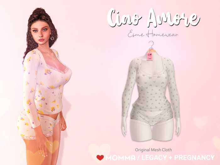 Ciao Amore! - Esme Homewear White