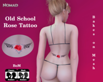 Old school rose tattoo
